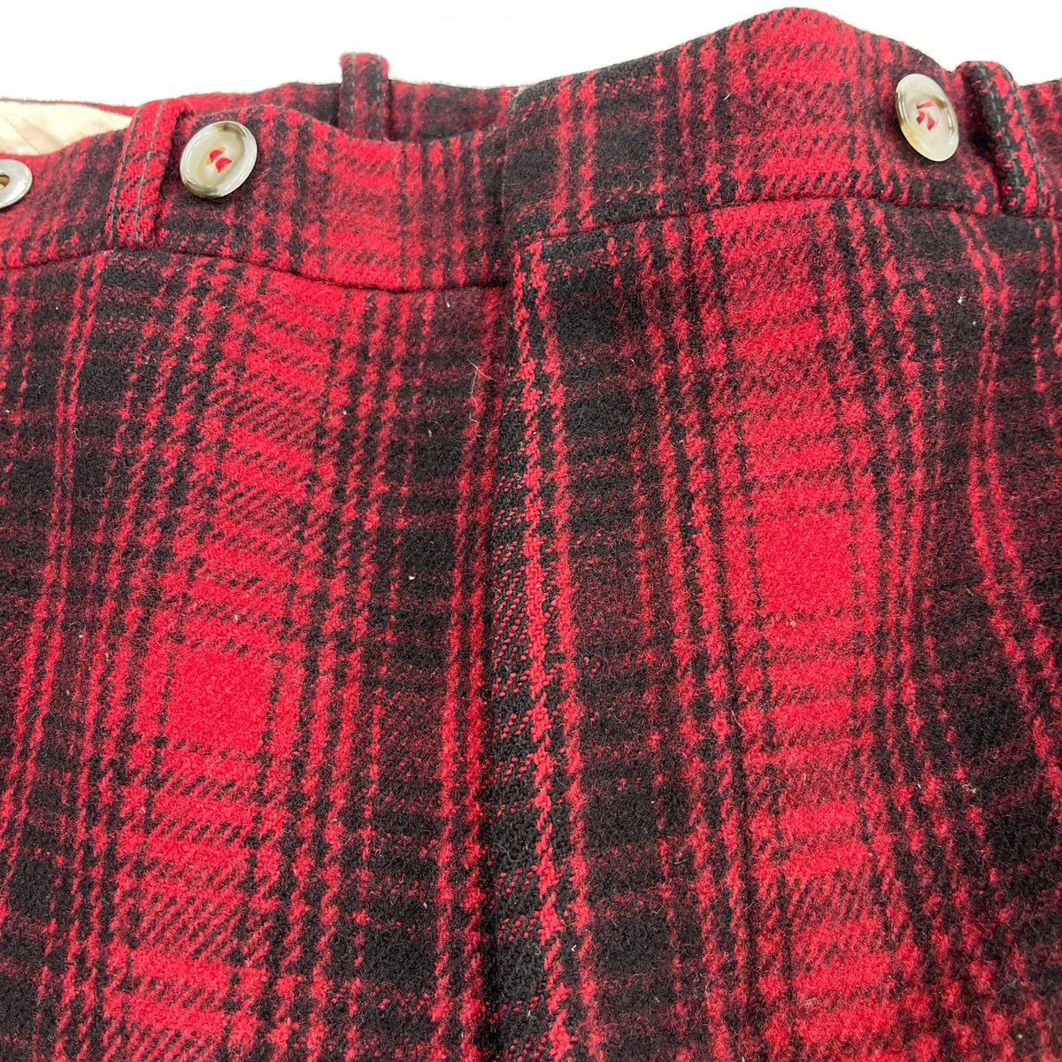 パンツ 50s ウールハンティングパンツ チェック柄 レッド
