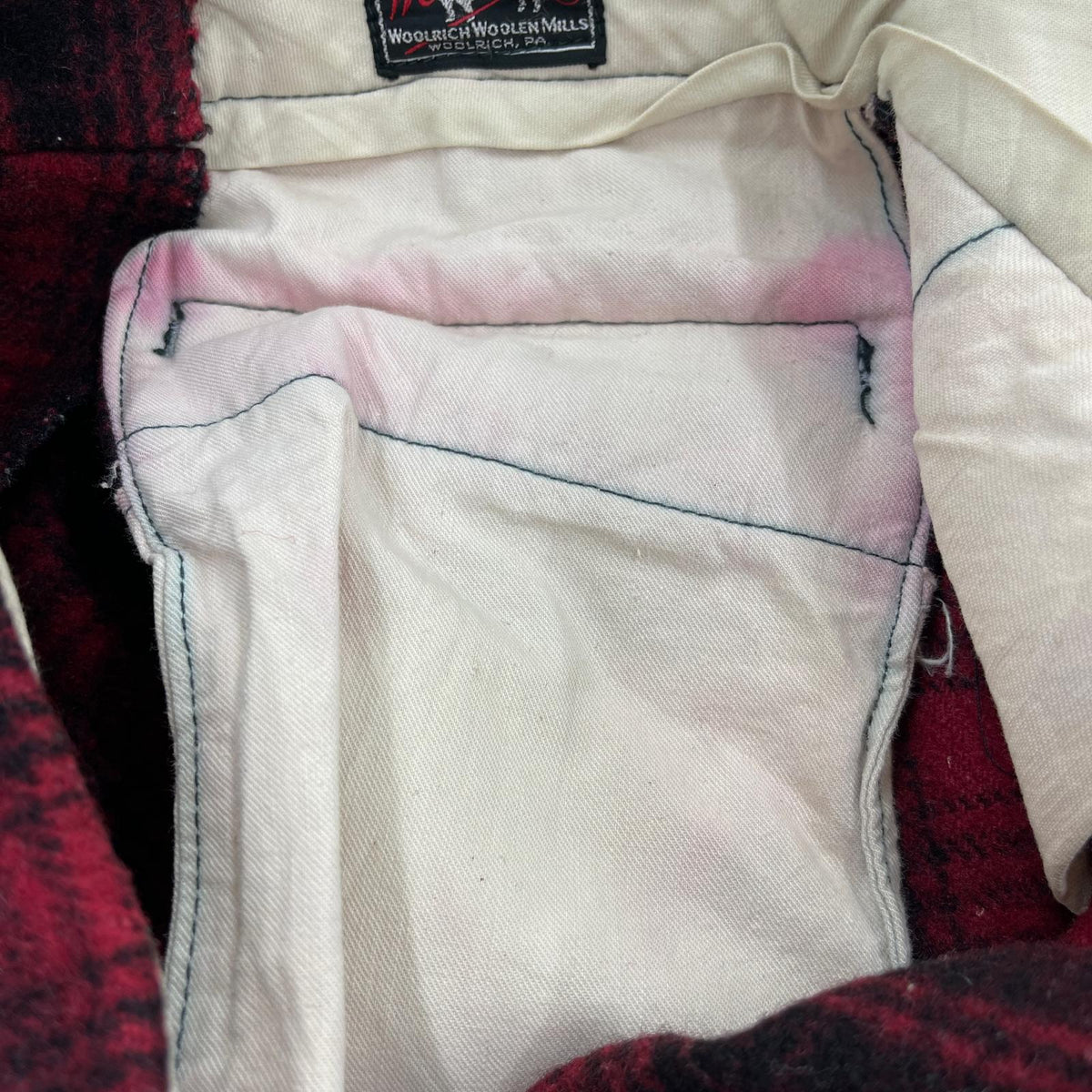 パンツ 50s ウールハンティングパンツ チェック柄 レッド