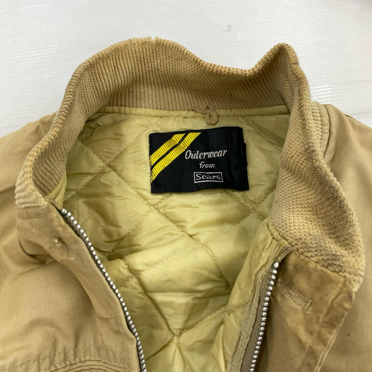 ジャケット 70s SEARS ダービージャケット ベージュ (M) M ベージュ