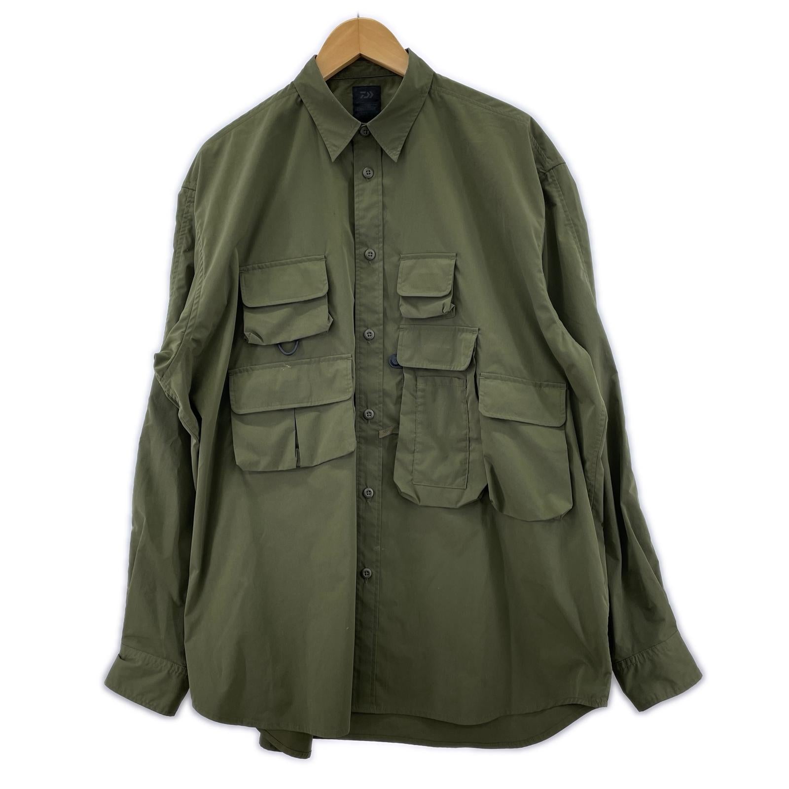 長袖シャツ TECH ANGLERS SHIRTS カーキ (M) M カーキ