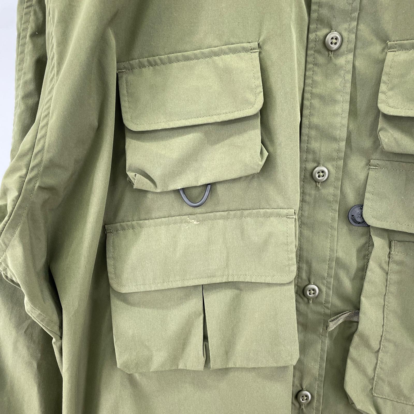 長袖シャツ TECH ANGLERS SHIRTS カーキ (M) M カーキ