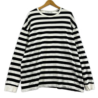 長袖Tシャツ ボーダー 黒白 (2) 2