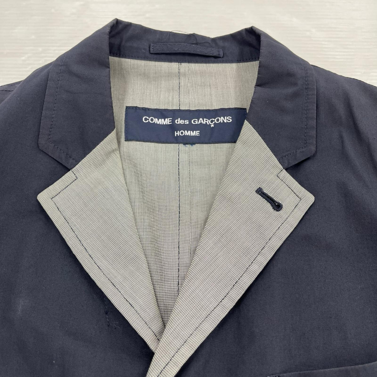 ジャケット COMME des GARCONS Homme リバーシブルジャケット (S) S ネイビー