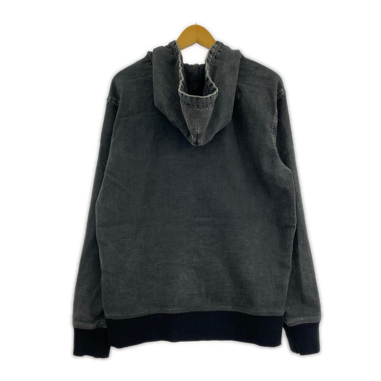 パーカー DIESEL D-Gir Track Denim Hoodie S チャコール