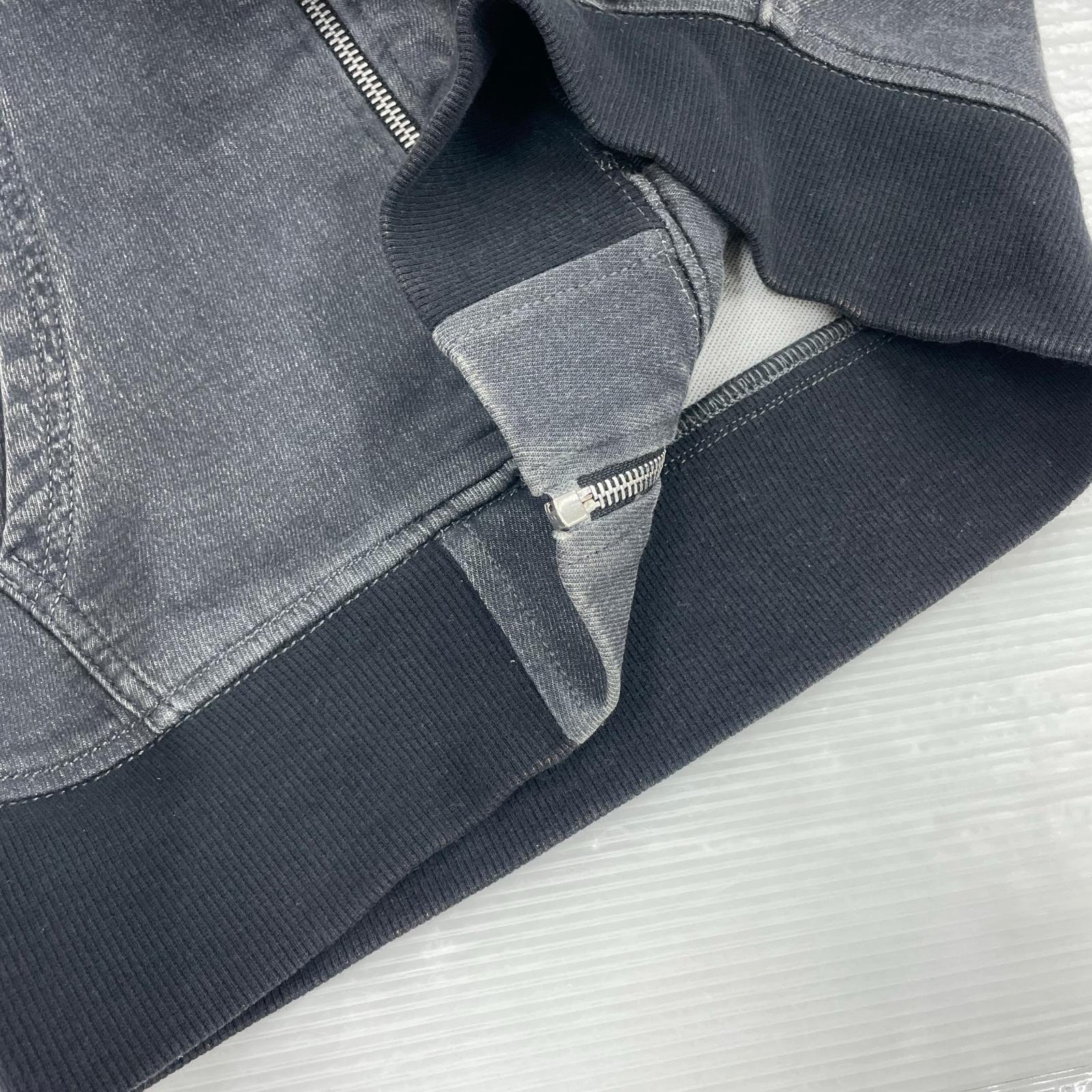 パーカー DIESEL D-Gir Track Denim Hoodie S チャコール