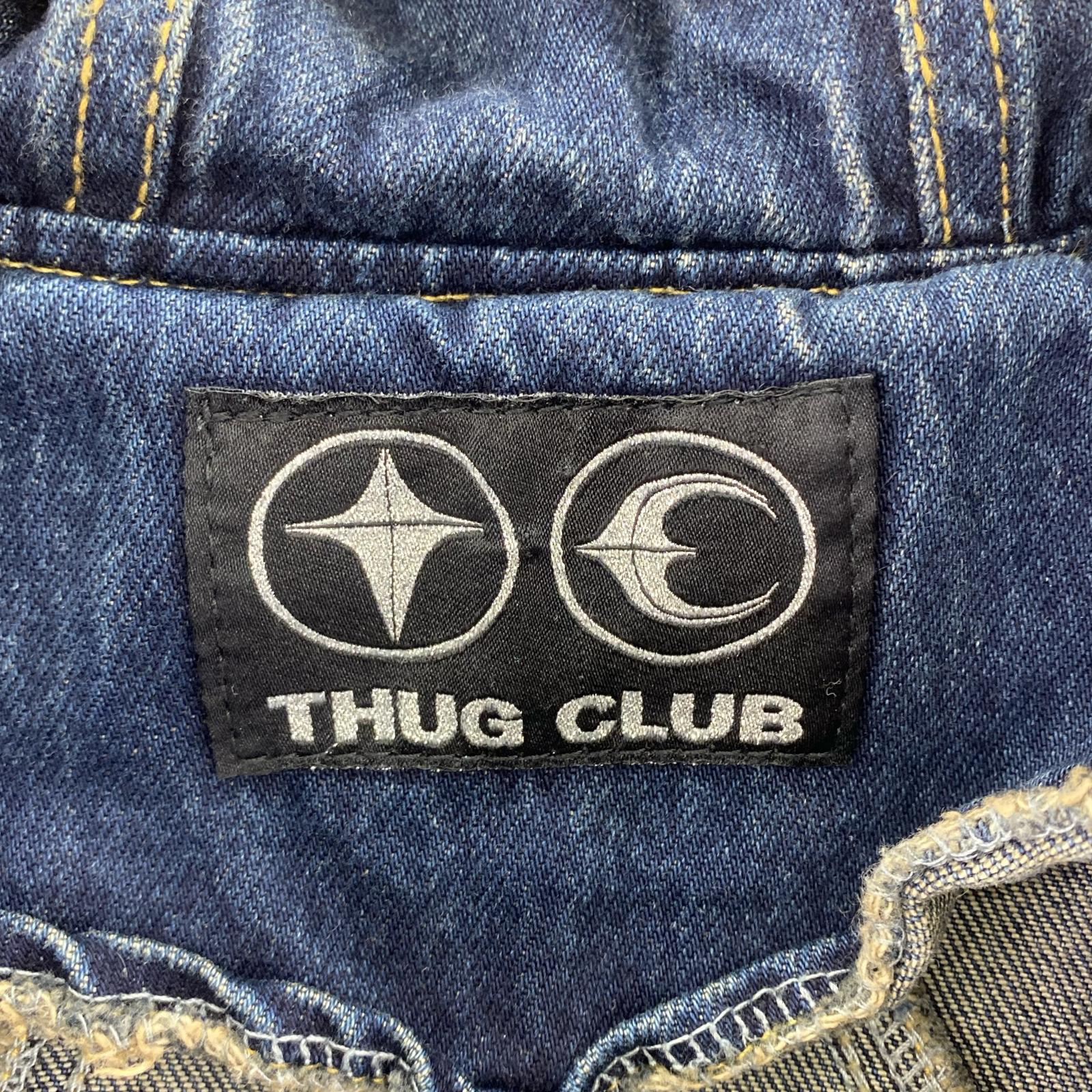 パーカー Thug Club Basic Emblem デニムジャケット インディゴ 2 ブルー