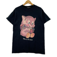 半袖Tシャツ MAD STORE ELEPHANT 黒 (M) M ブラック