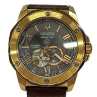 腕時計 BULOVA マリンスター 自動巻き ブラウン