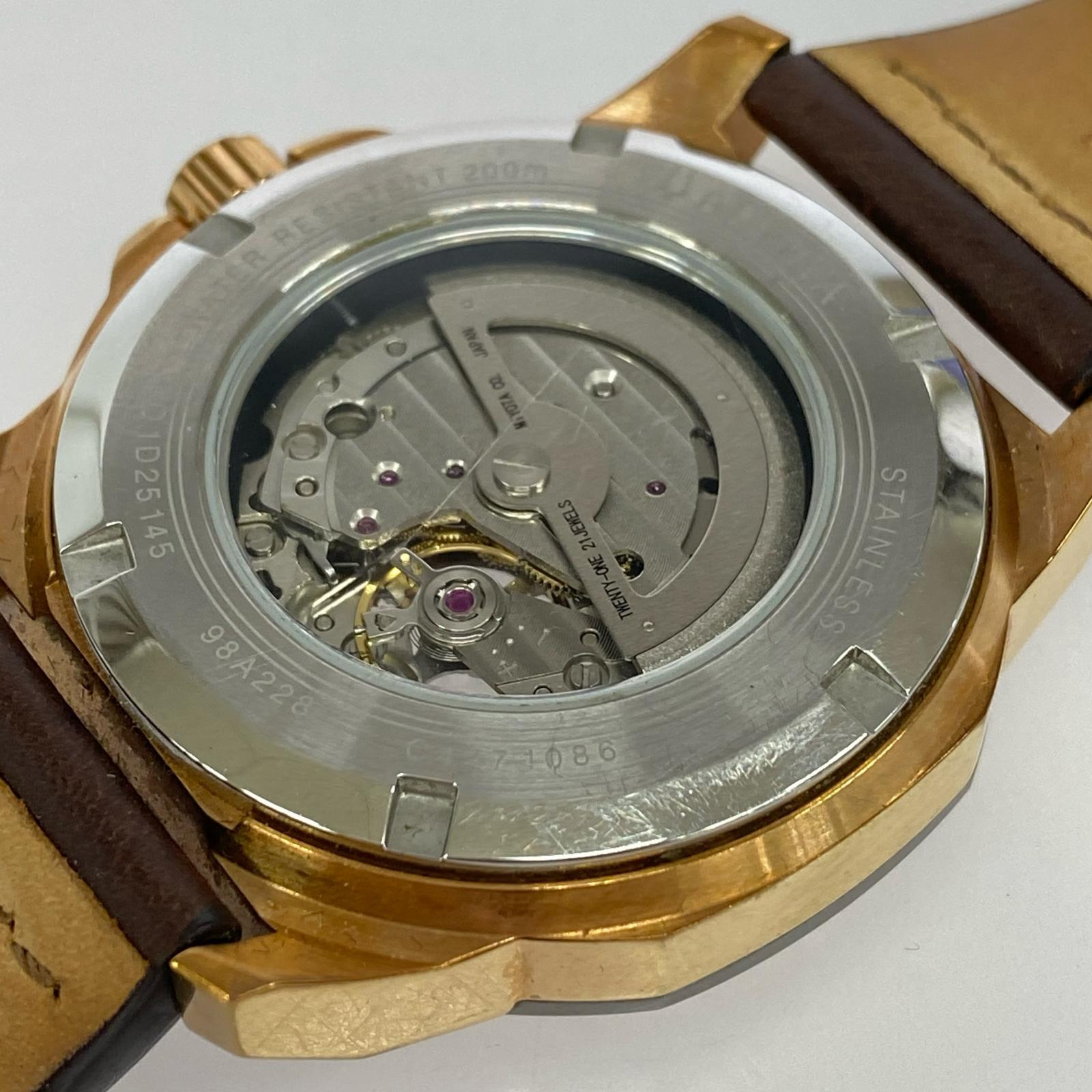 腕時計 BULOVA マリンスター 自動巻き ブラウン