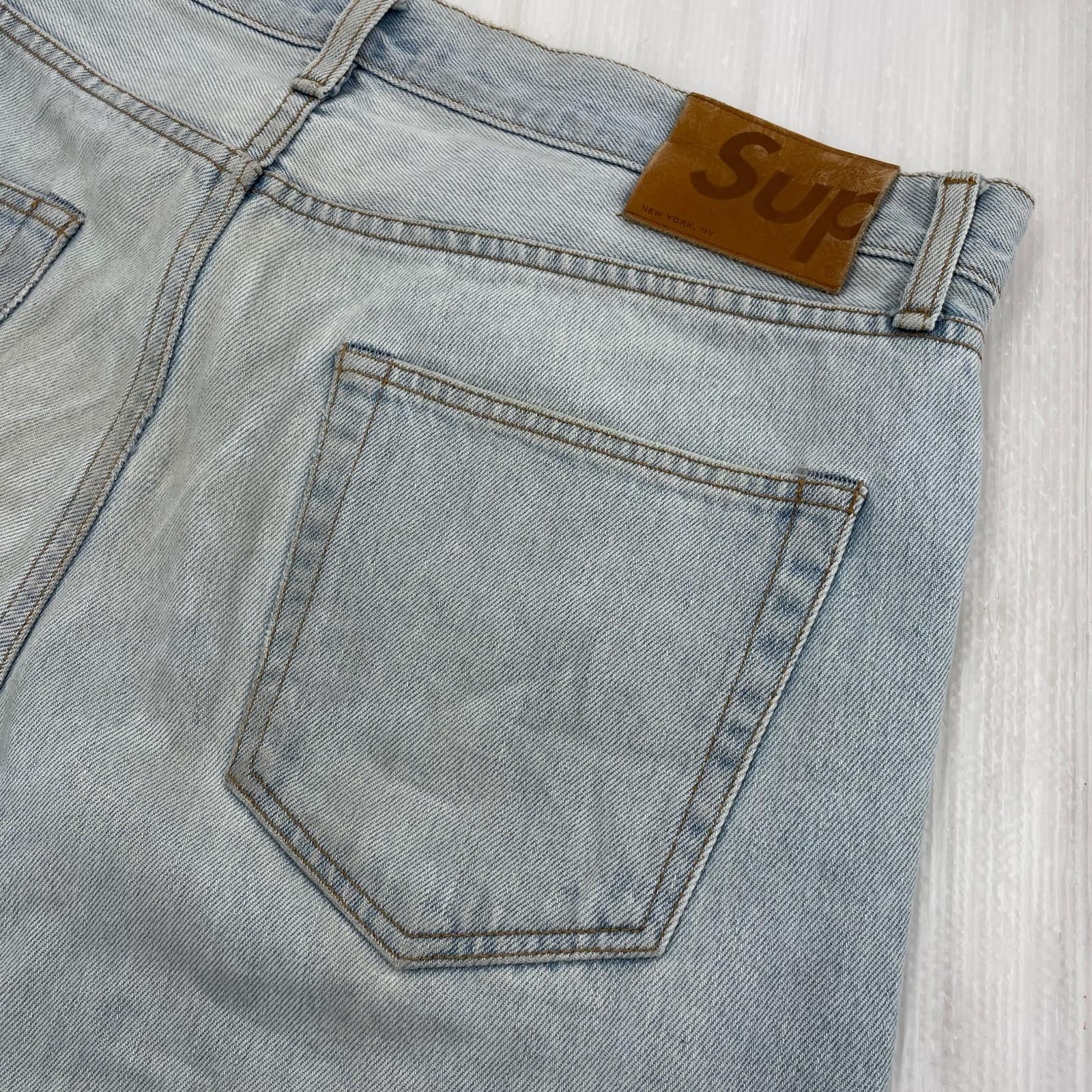 デニムパンツ Stone Washed インディゴ (36) 36 ブルー