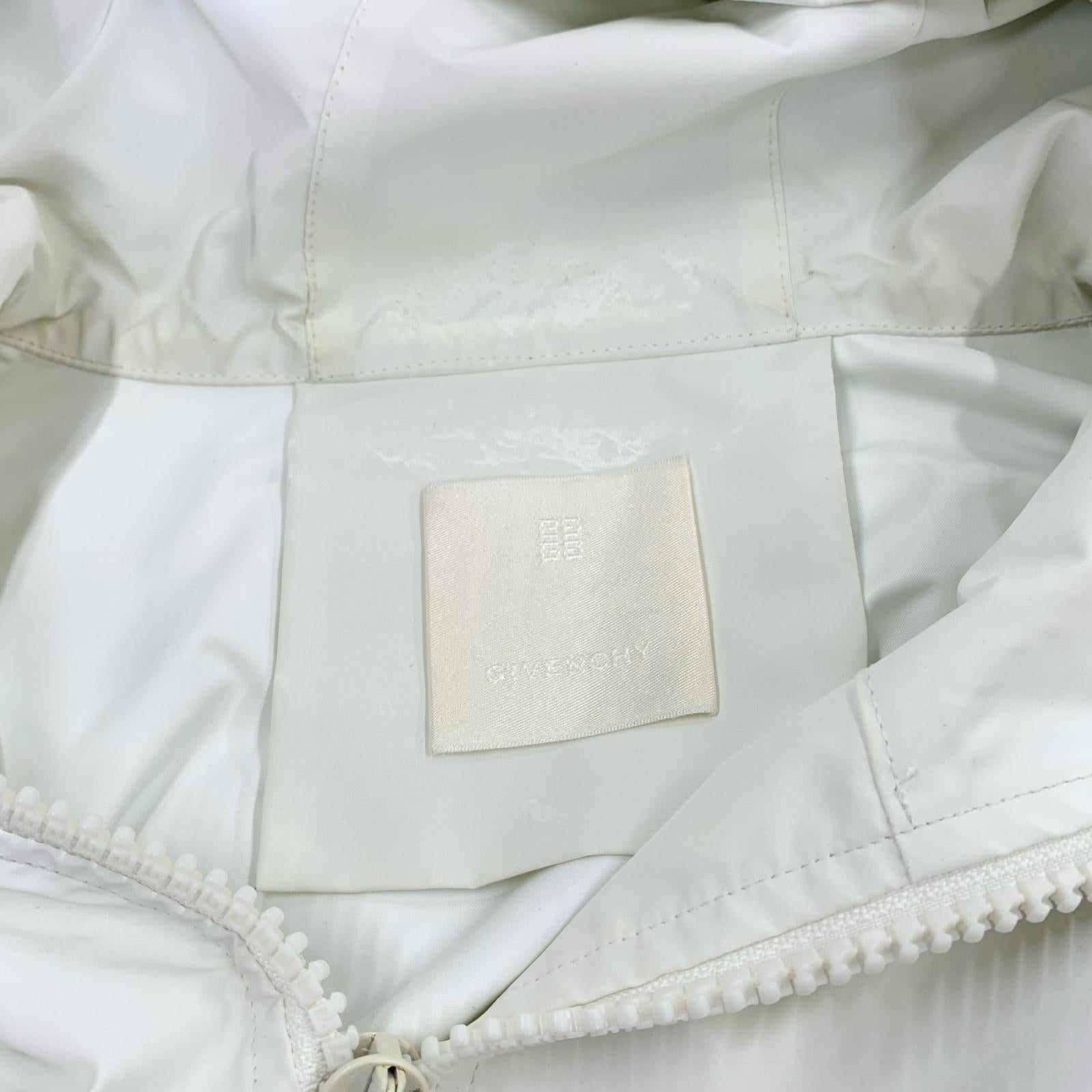 ジャケット GIVENCHY フードロゴ ソフトシェル リフレクター マウンテンパーカー 52 白 ホワイト