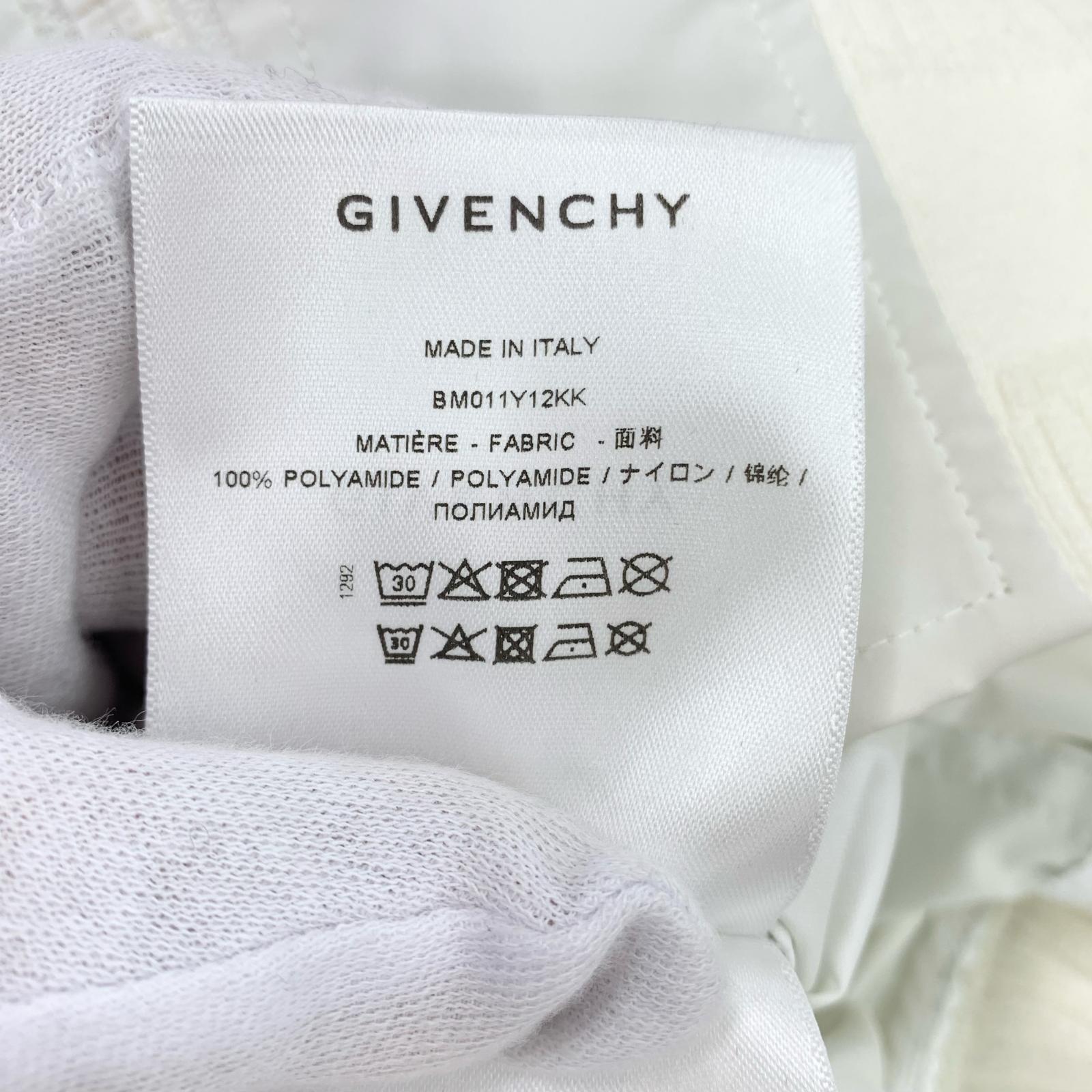 ジャケット GIVENCHY フードロゴ ソフトシェル リフレクター マウンテンパーカー 52 白 ホワイト
