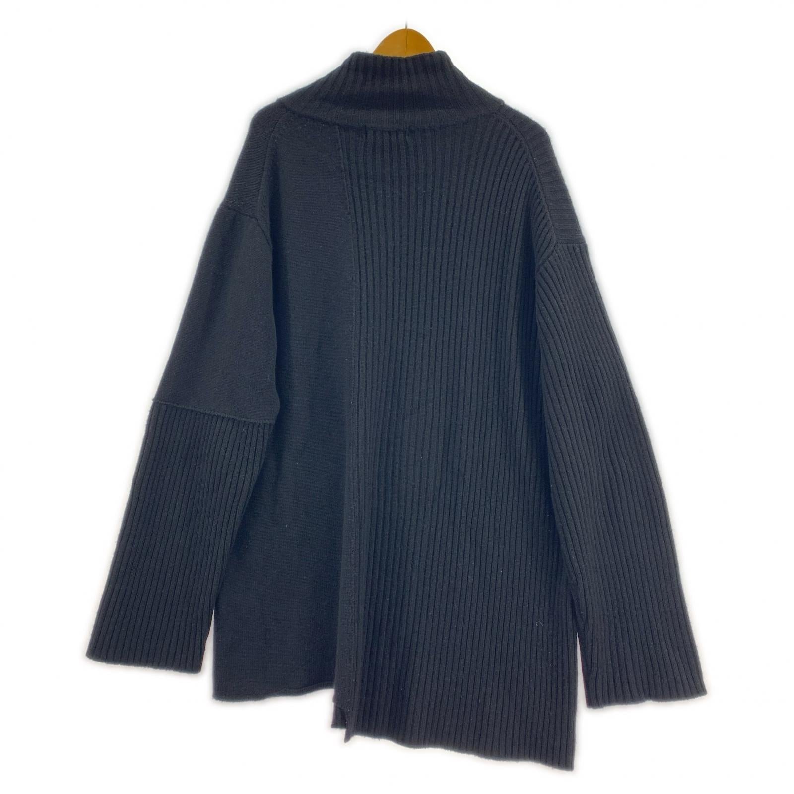 ニット 22AW 衿二重タートルニットセーター 3 黒 ブラック