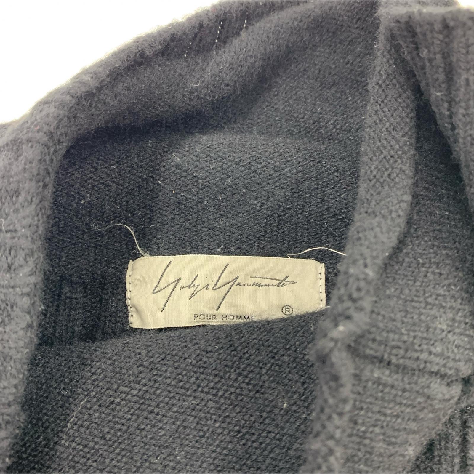 ニット 22AW 衿二重タートルニットセーター 3 黒 ブラック