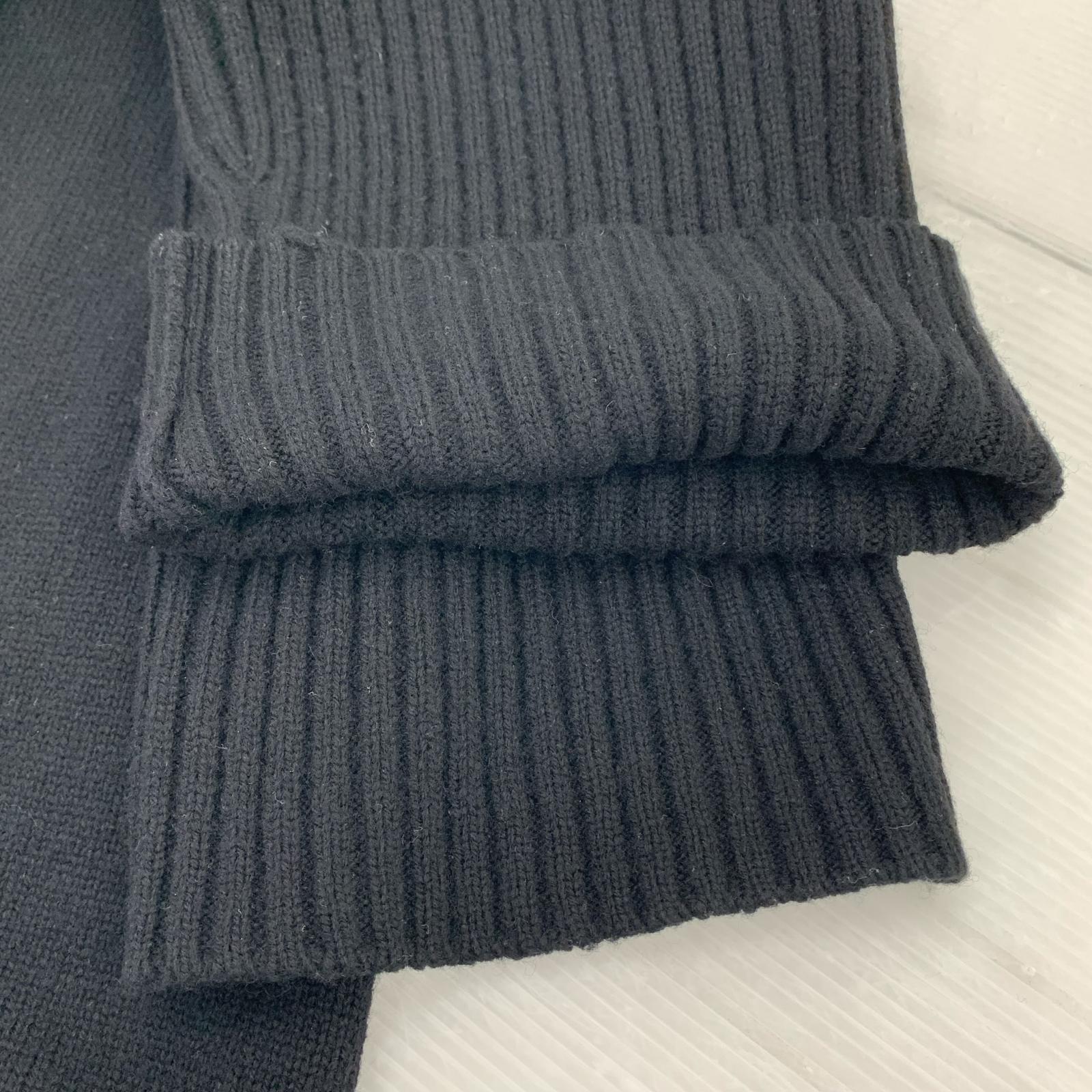 ニット 22AW 衿二重タートルニットセーター 3 黒 ブラック