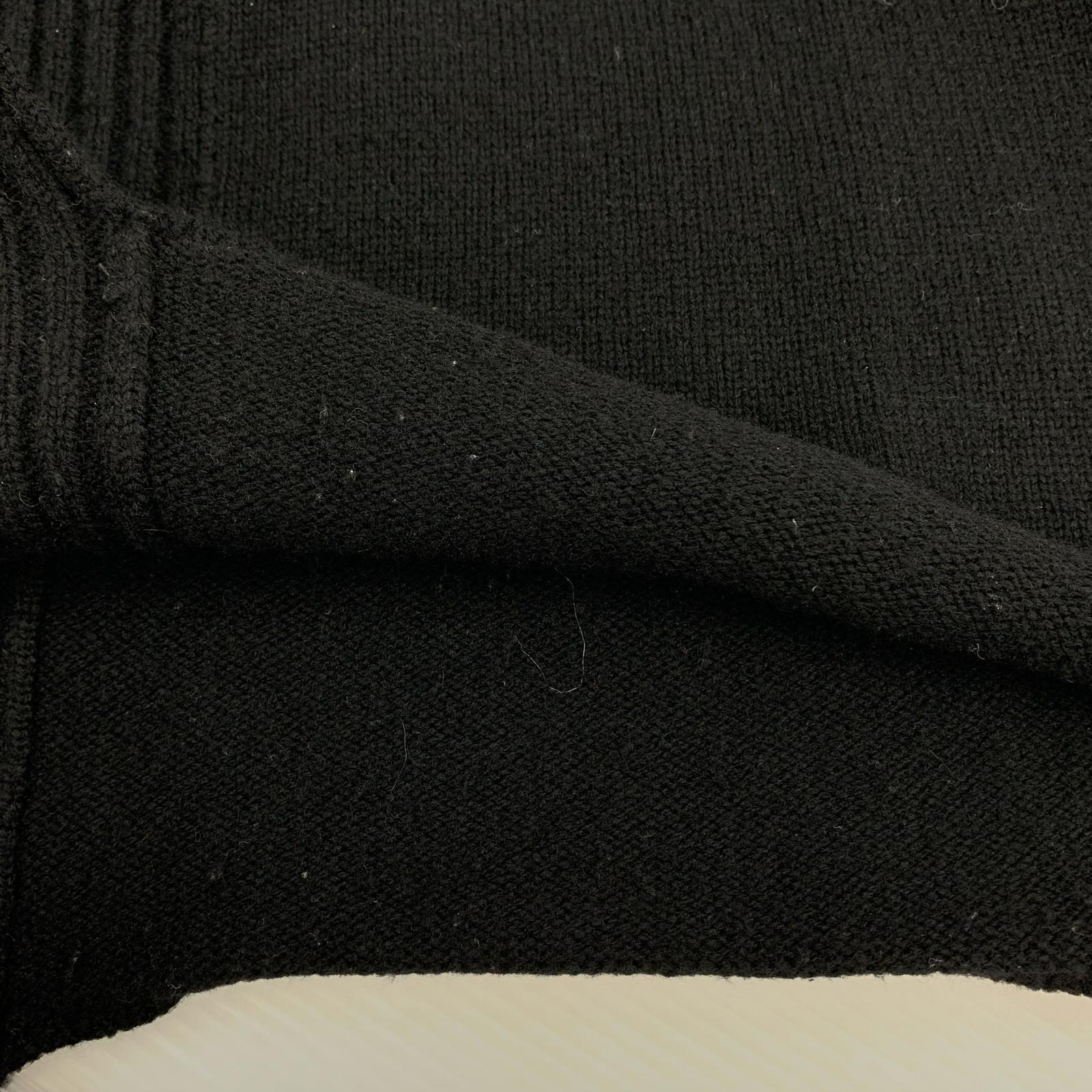 ニット 22AW 衿二重タートルニットセーター 3 黒 ブラック
