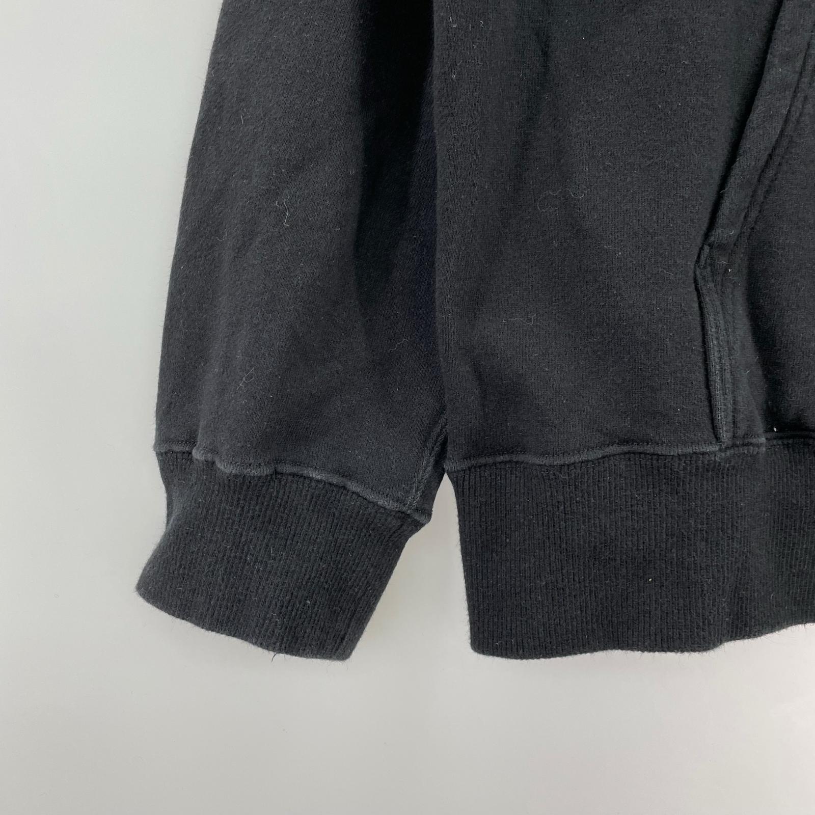 パーカー Yohji Yamamoto POUR HOMME 袖ロゴ プルオーバーパーカー 3 黒 3 ブラック