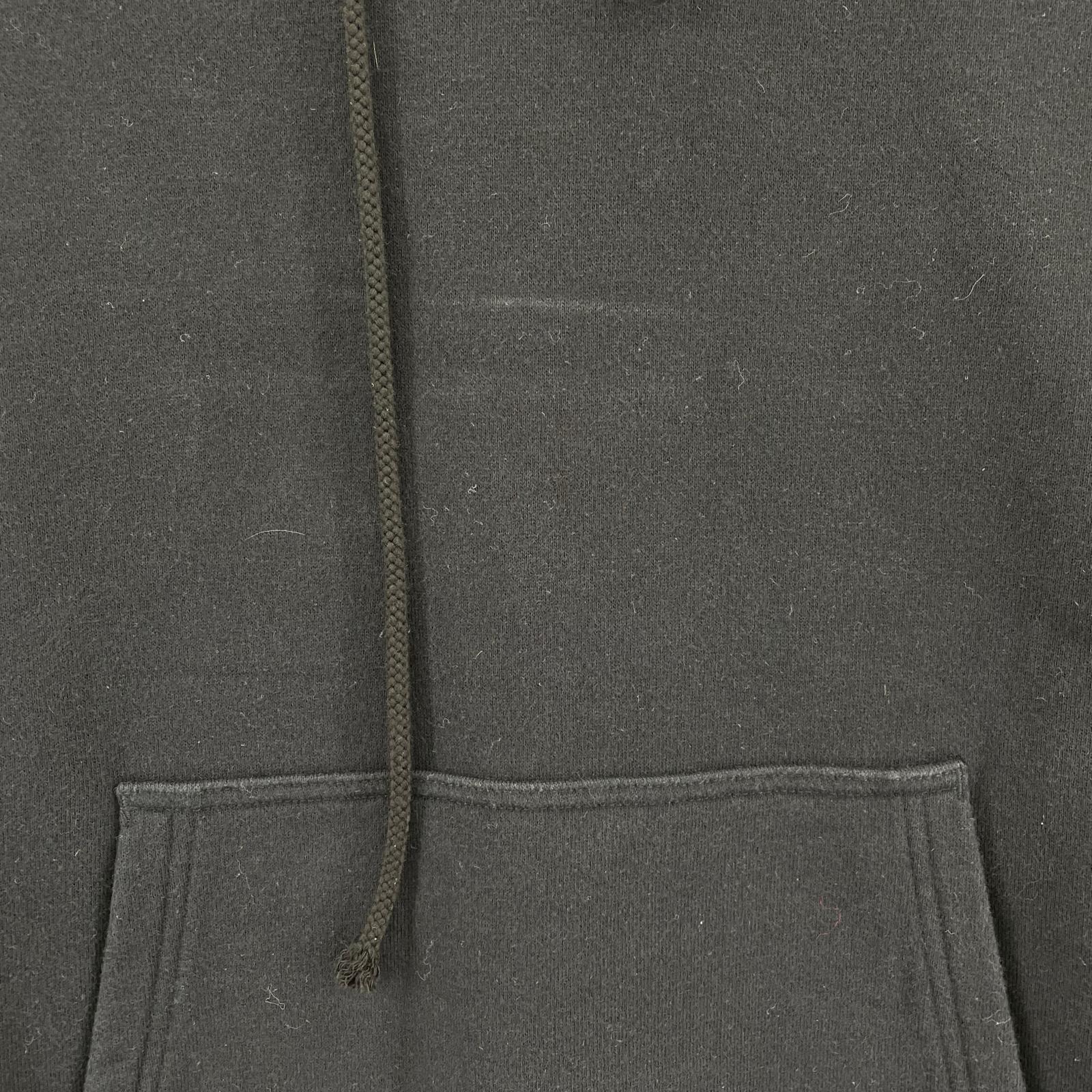 パーカー Yohji Yamamoto POUR HOMME 袖ロゴ プルオーバーパーカー 3 黒 3 ブラック