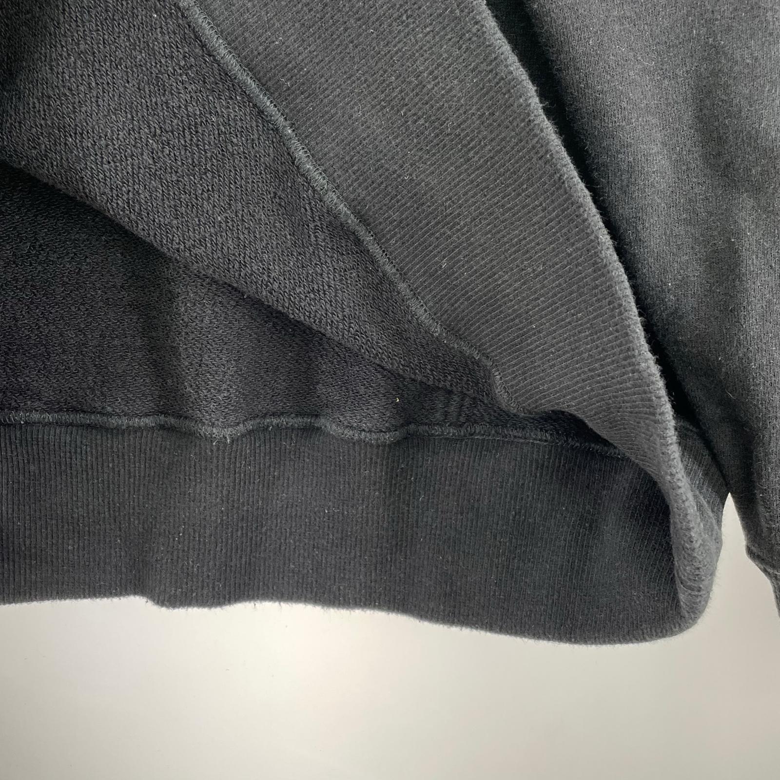 パーカー Yohji Yamamoto POUR HOMME 袖ロゴ プルオーバーパーカー 3 黒 3 ブラック