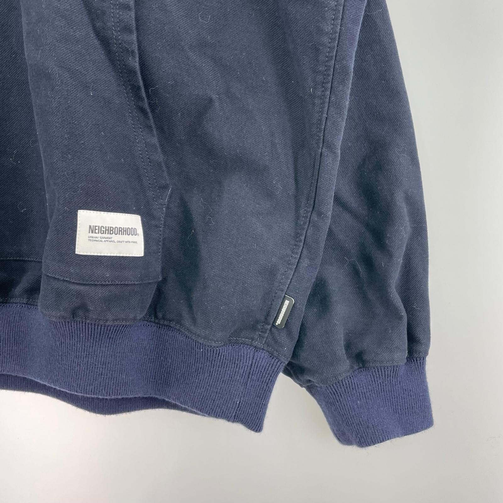 スウェット NEIGHBORHOOD 23AW HALF ZIP PULLOVER SHIRT LS ネイビー