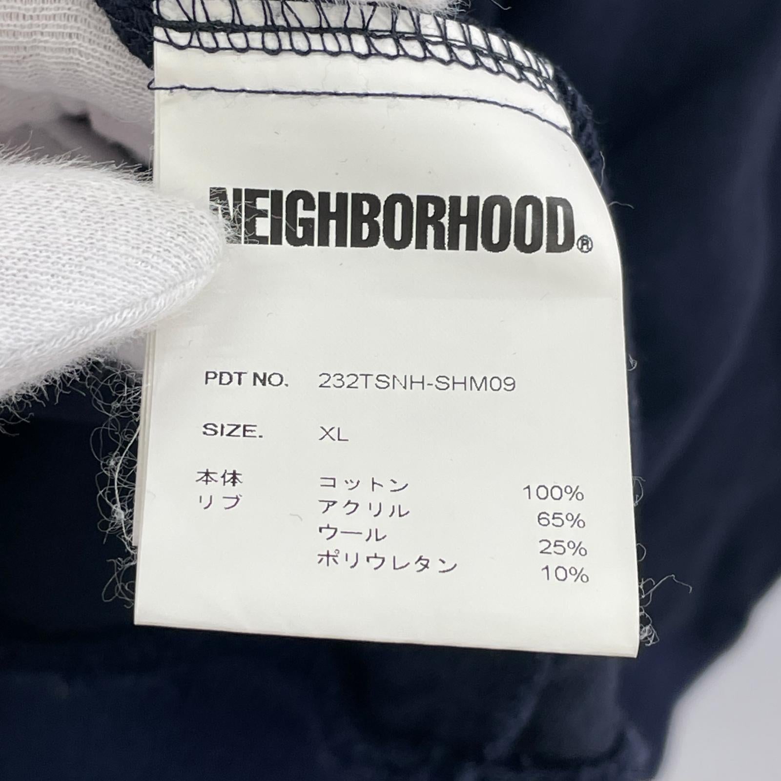 スウェット NEIGHBORHOOD 23AW HALF ZIP PULLOVER SHIRT LS ネイビー