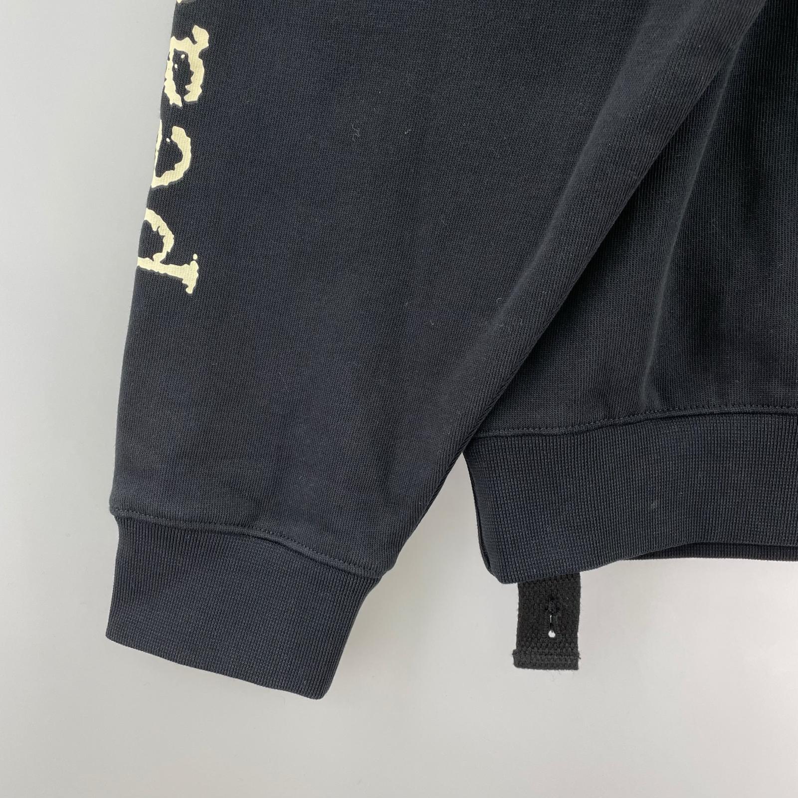 パーカー OAMC×PEACEMAKER 25AW Loose Fit Hoodie Pigeon Print S 黒 S ブラック