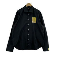 長袖シャツ RAF SIMONS×Philippe Vandenberg 23SS アートパッチ オーバーサイズシャツ 46 黒 46 ブラック