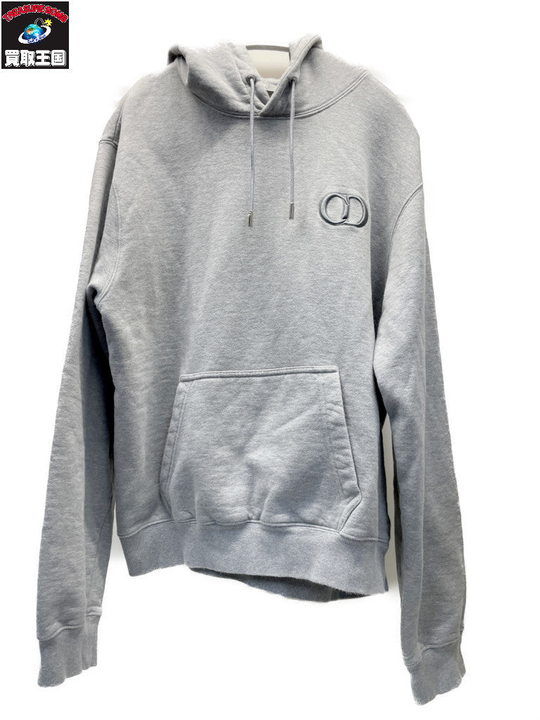 DIOR CD ICON HOODIE ロゴ刺繍パーカー XXL グレー 113J698A0531