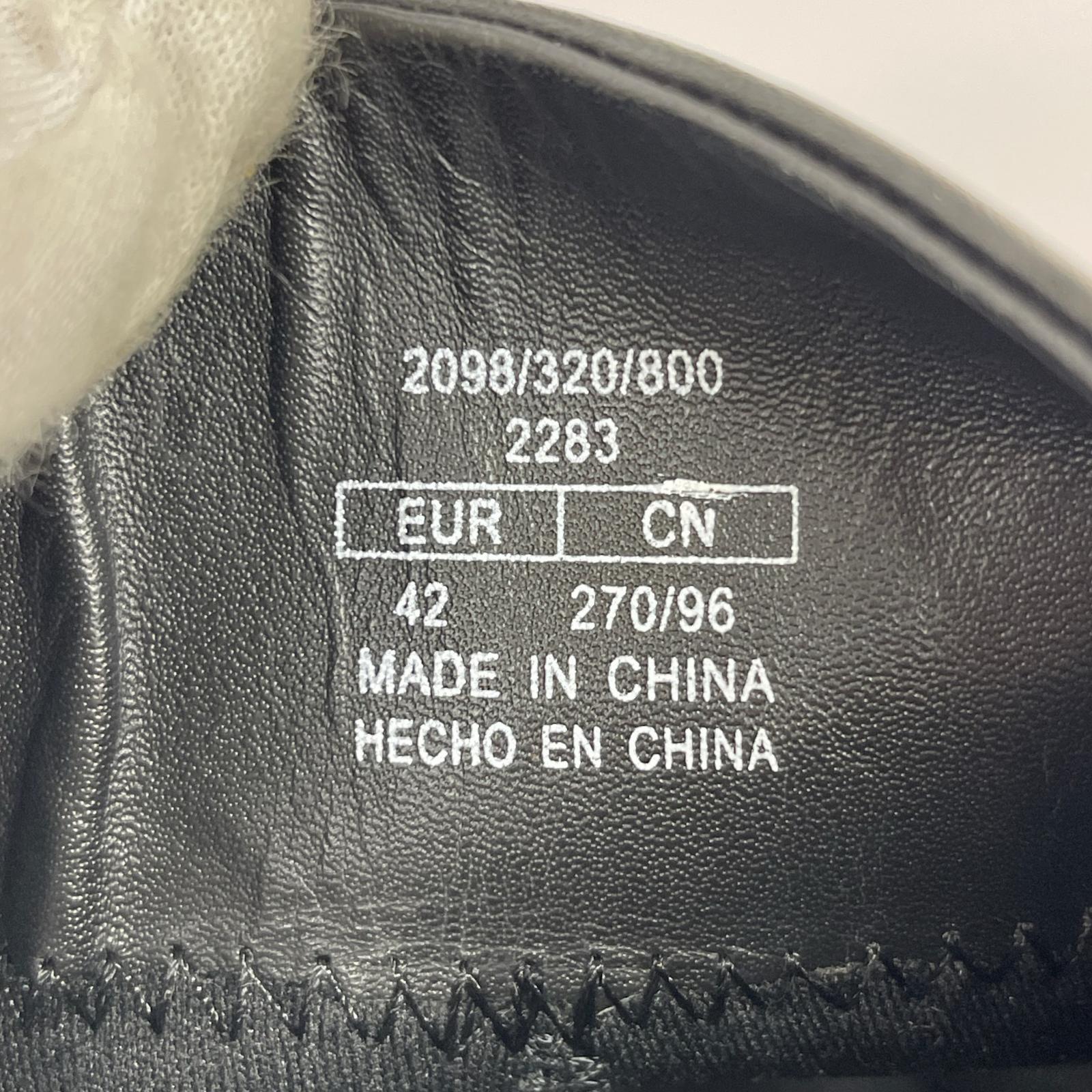 ブーツ ×ZARA サイドジップ Vibramソール 黒 (42)
