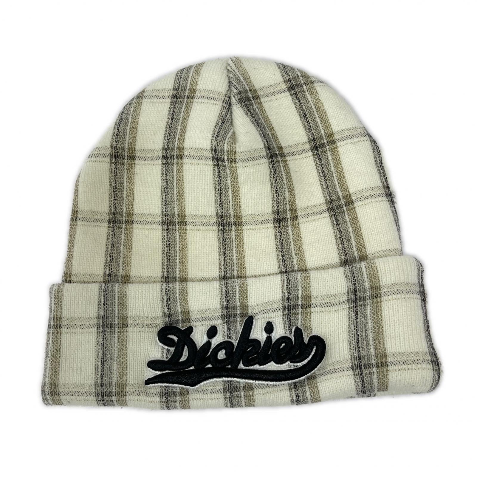 ニットキャップ ×Dickies 23FW White Plaid