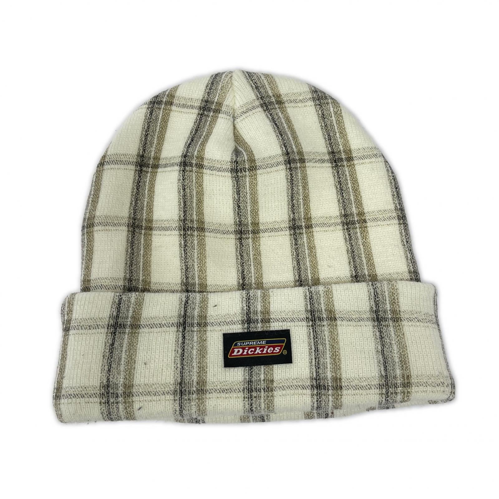 ニットキャップ ×Dickies 23FW White Plaid