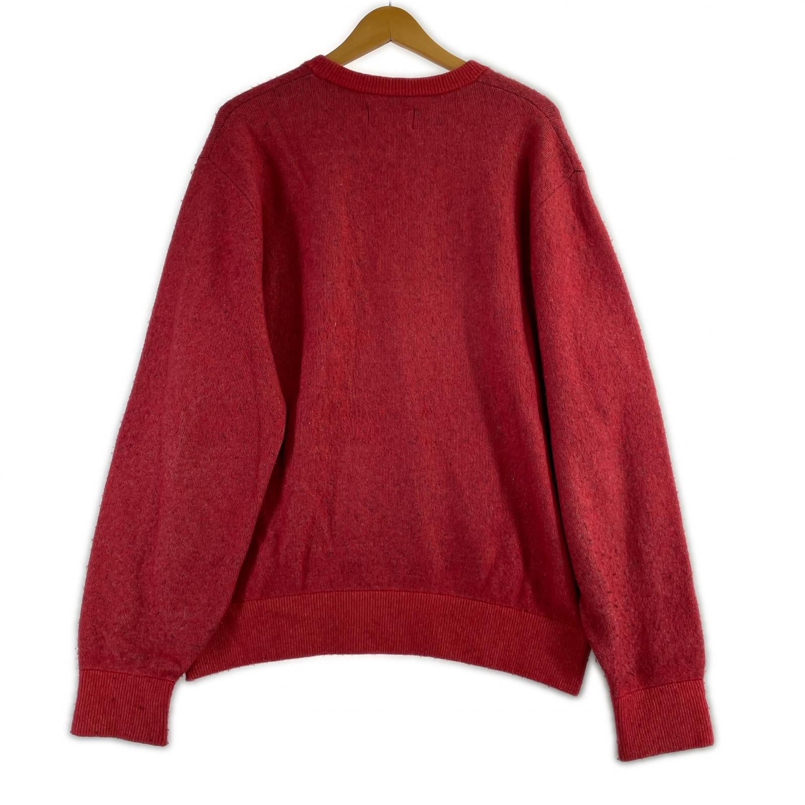 ニット STUSSY SPORT SWEATER RED L レッド