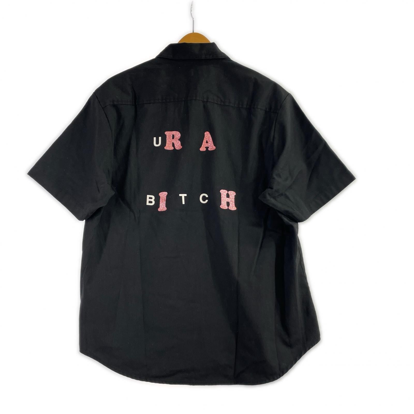 半袖シャツ 25SS URA BITCH WORK SHIRT S/S S S ブラック