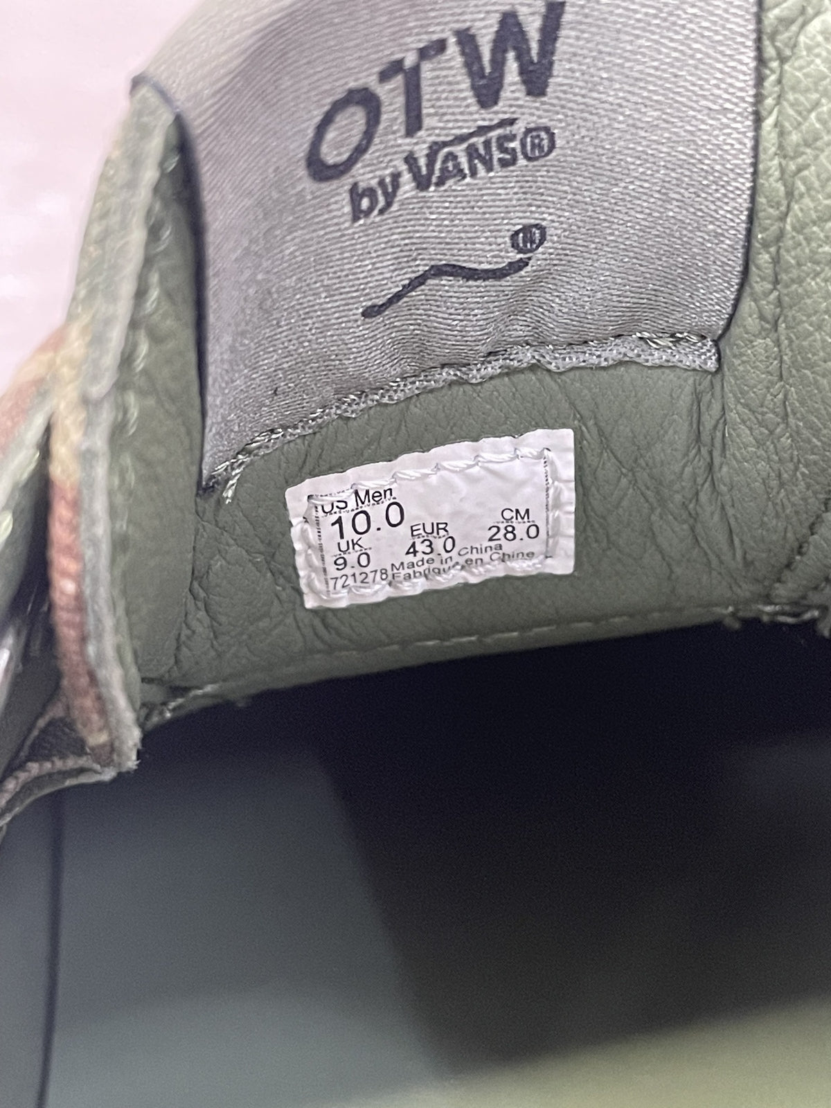 スニーカー VANS×WTAPS×OAMC OTW SEYLYNN LUG 28.0 カモ柄