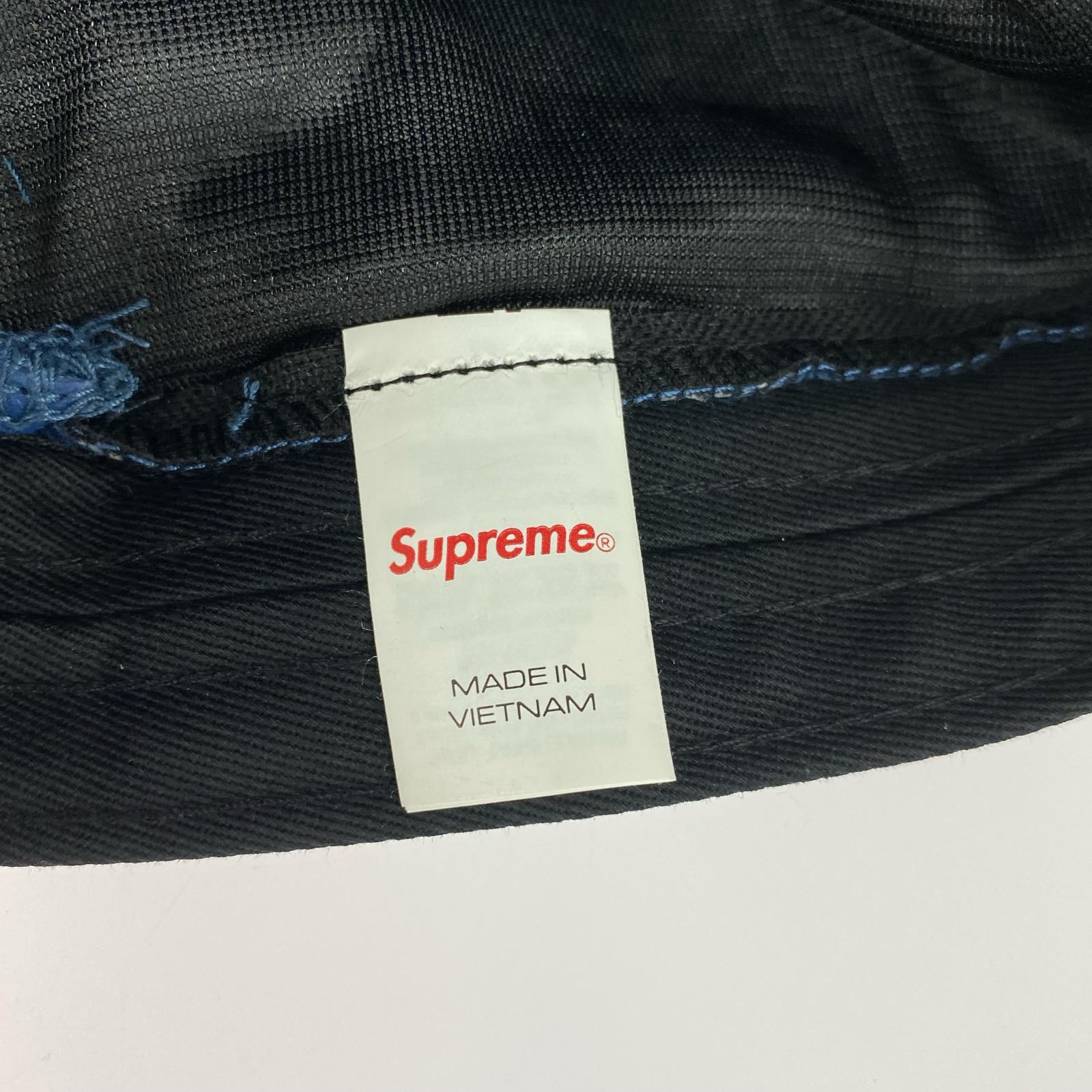 キャップ Supreme 26SS Ostrich Embossed Leather GORE-TEX Camp Cap 青