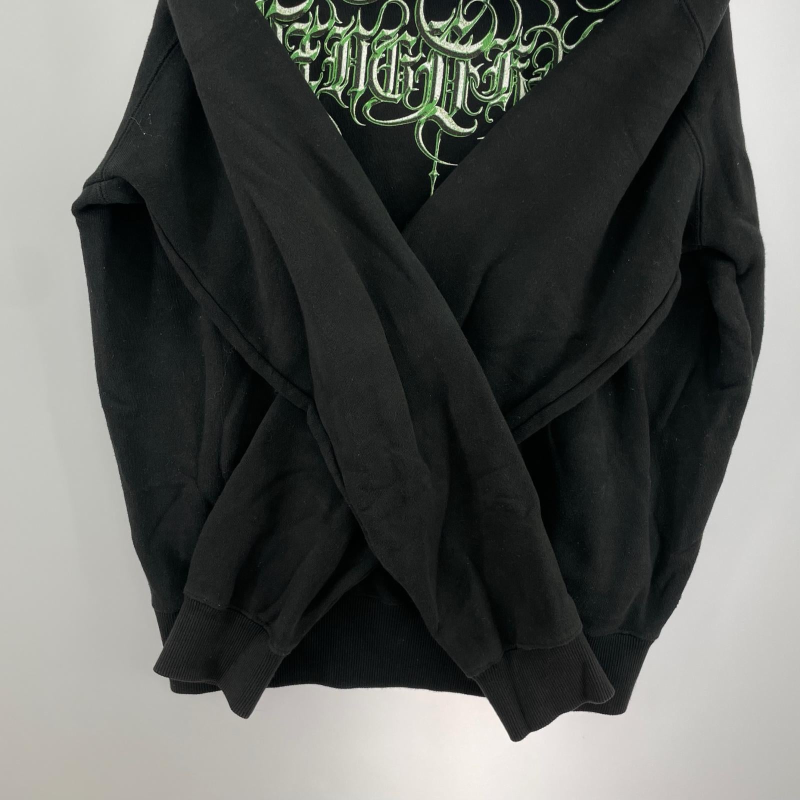 パーカー yxngbratz Medusa hoodie green M ブラック