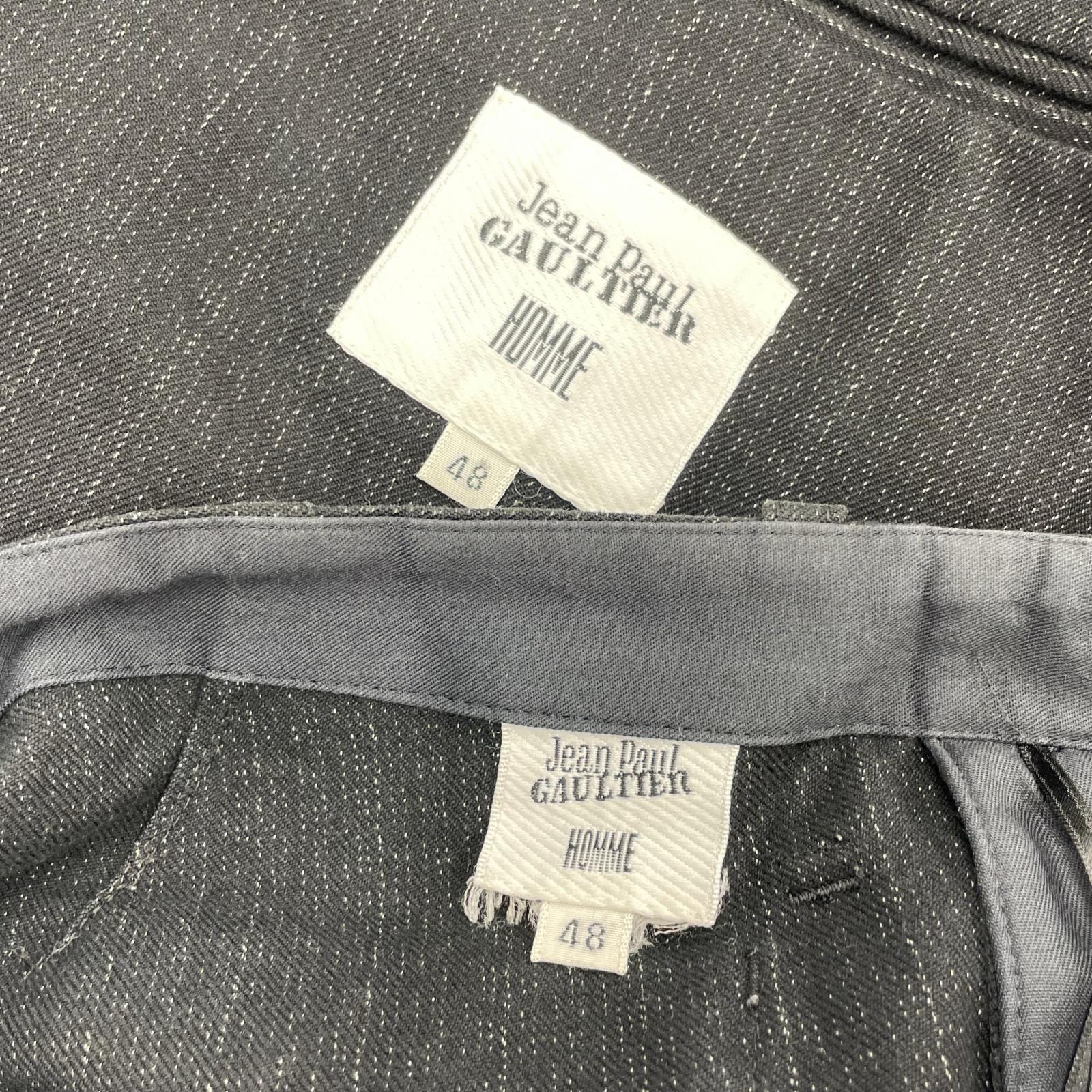 ジャケット JEAN-PAUL GAULTIER HOMME コットン セットアップスーツ 48 グレー 48