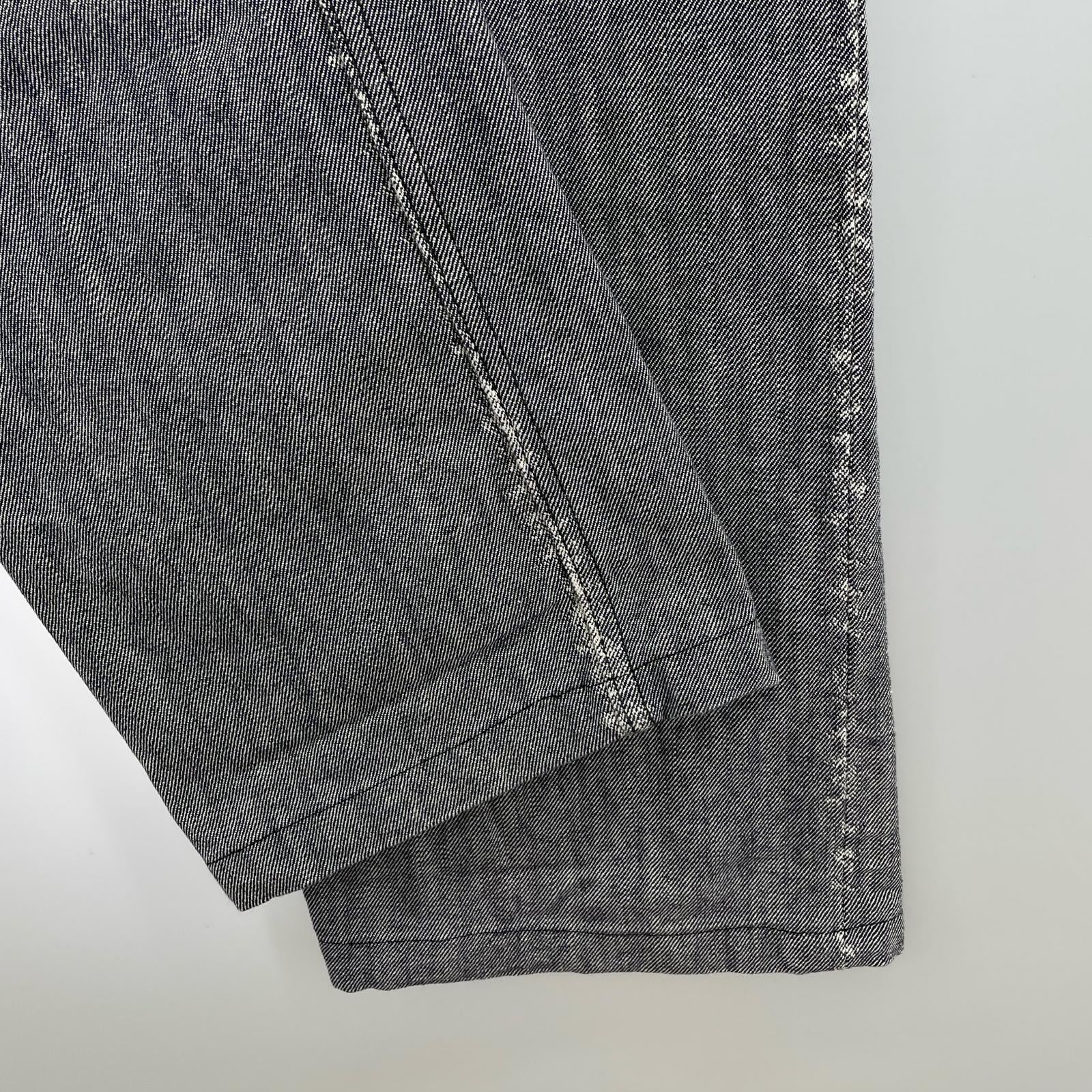 パンツ ISSEY MIYAKE APOC 月桂樹ボタン デザインデニムパンツ 35 グレー グレー