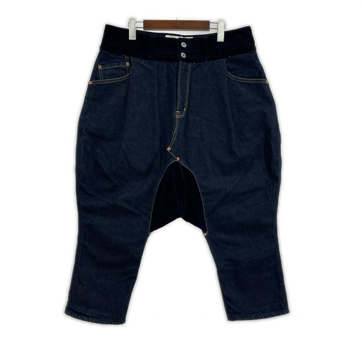 デニムパンツ サルエルパンツ M ネイビー