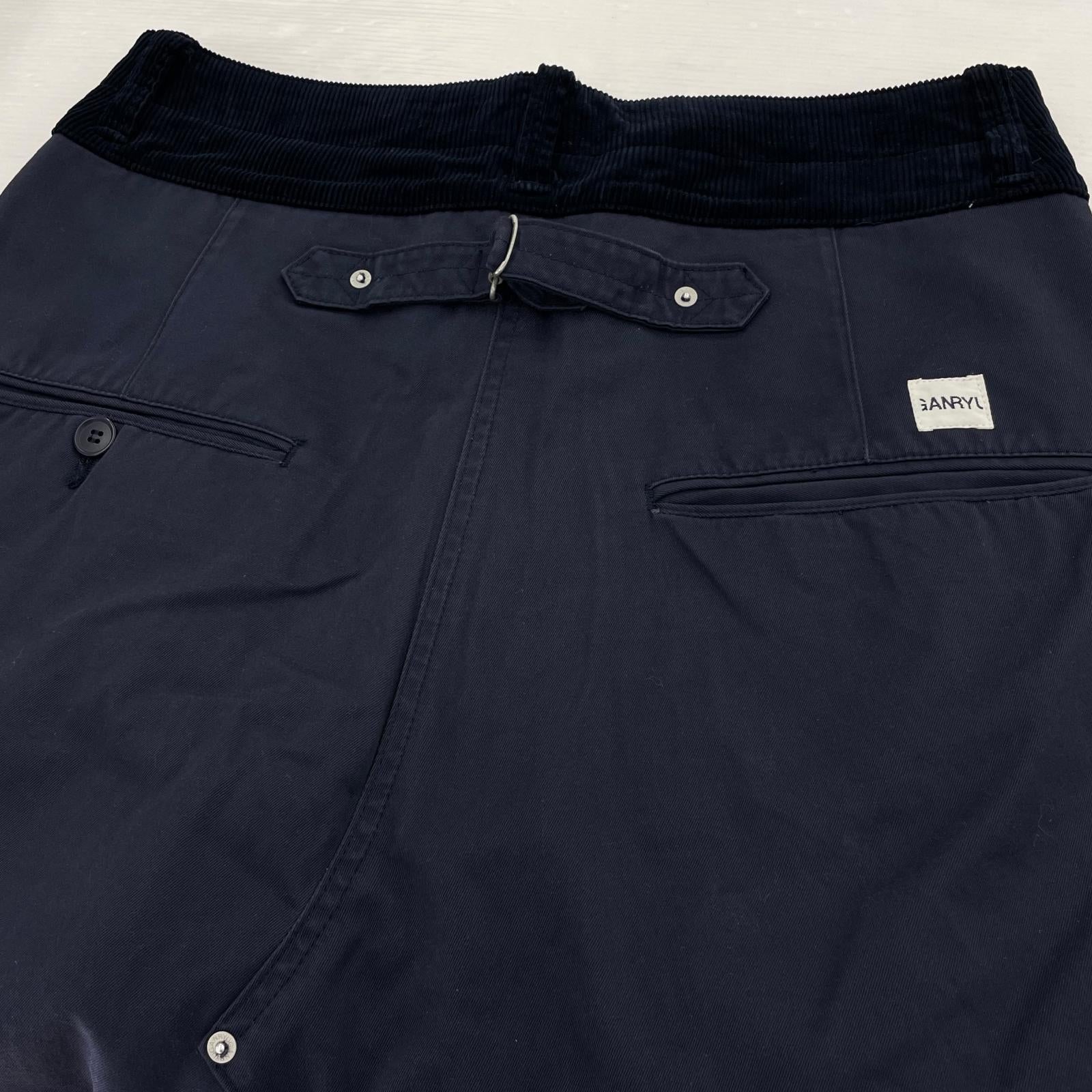 デニムパンツ サルエルパンツ M ネイビー