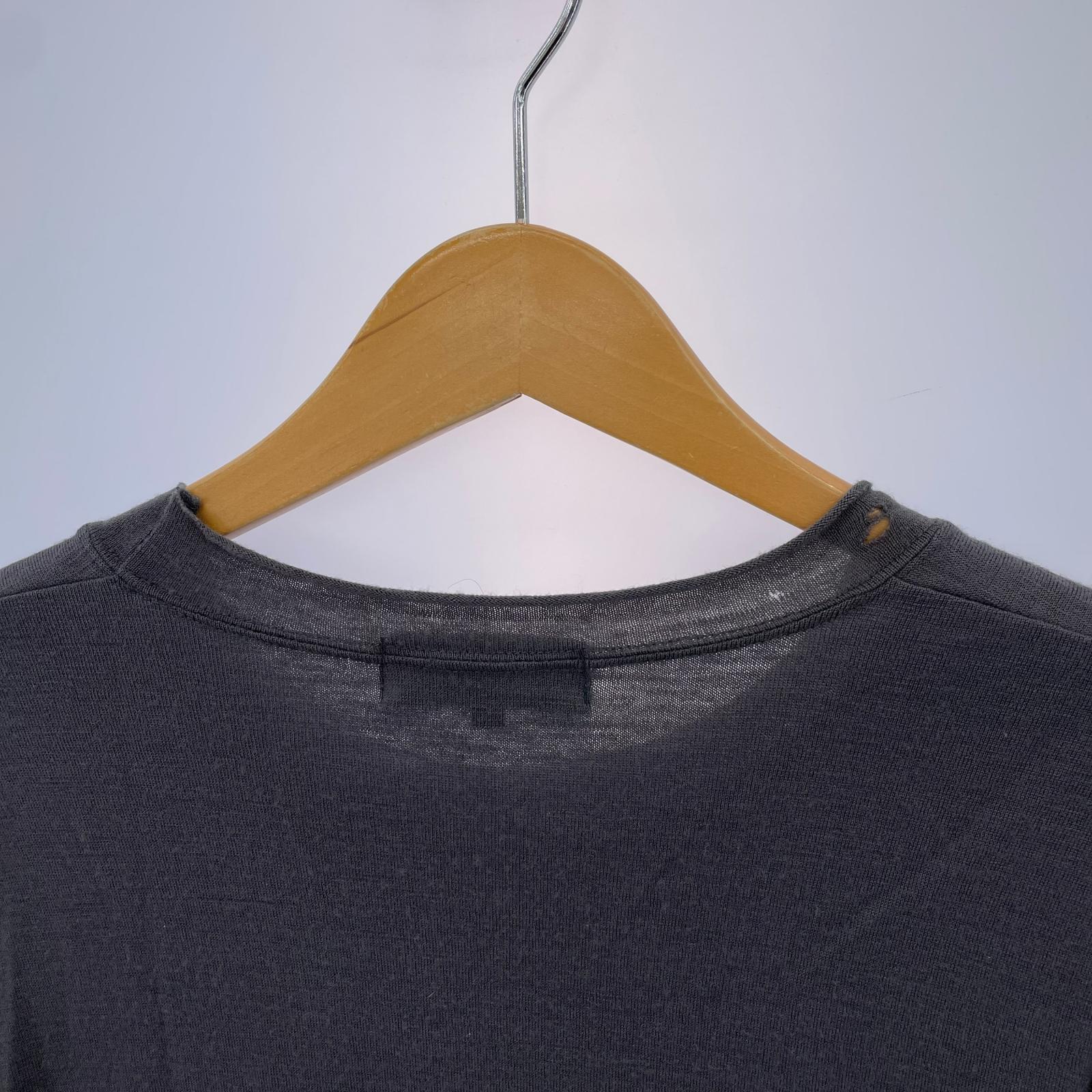 ニット HOMME PLUS EVER GREEN ウールカットソー グレー M グレー