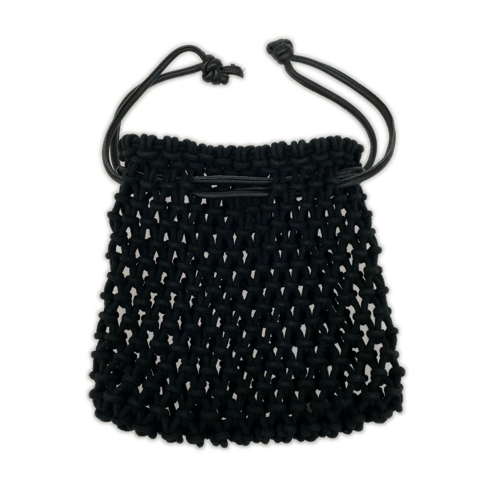トートバッグ MAISON NH PARIS メッシュバッグ 黒
