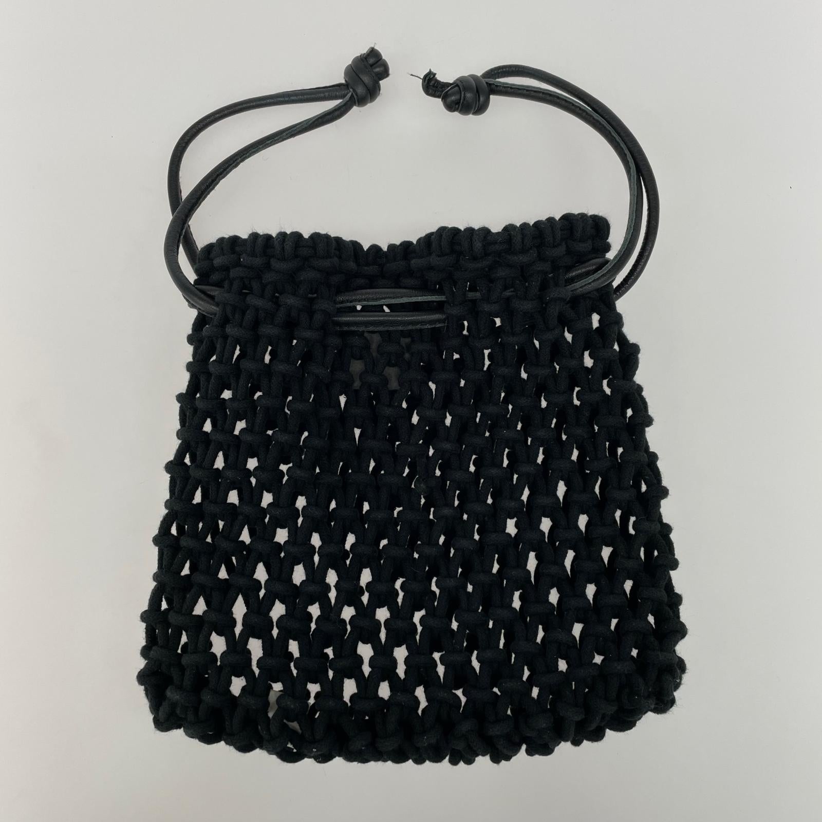 トートバッグ MAISON NH PARIS メッシュバッグ 黒