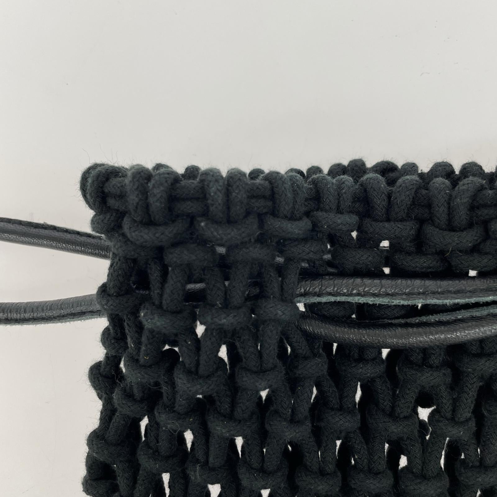 トートバッグ MAISON NH PARIS メッシュバッグ 黒
