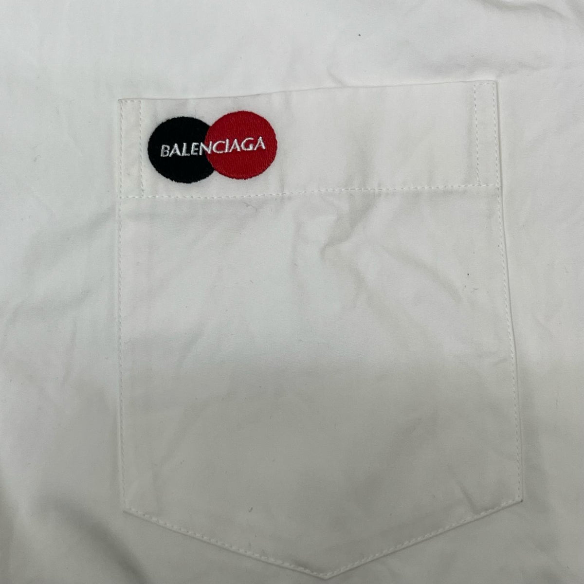 Balenciaga/半袖シャツ/白/39/半袖ビッグシルエットコットンシャツ 39 622260 TIM39