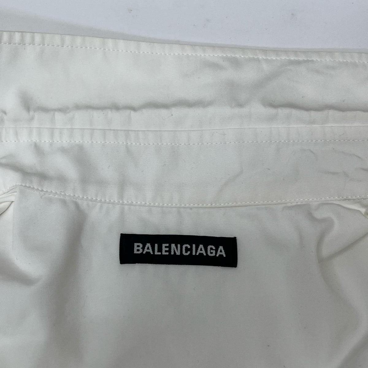 Balenciaga/半袖シャツ/白/39/半袖ビッグシルエットコットンシャツ 39 622260 TIM39