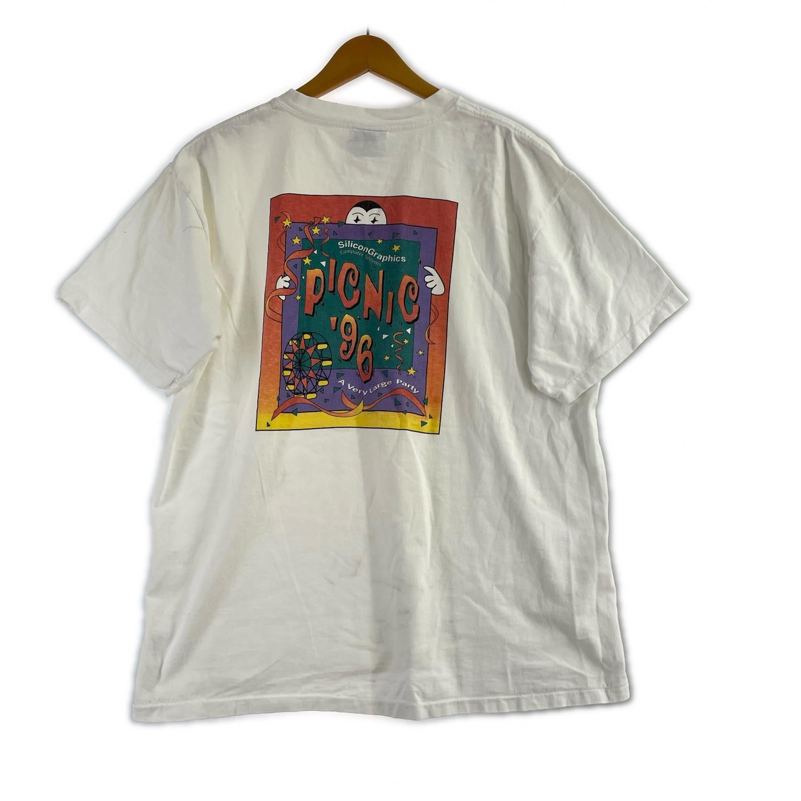 半袖Tシャツ 90s ONEITA SiliconGraphics ブラック