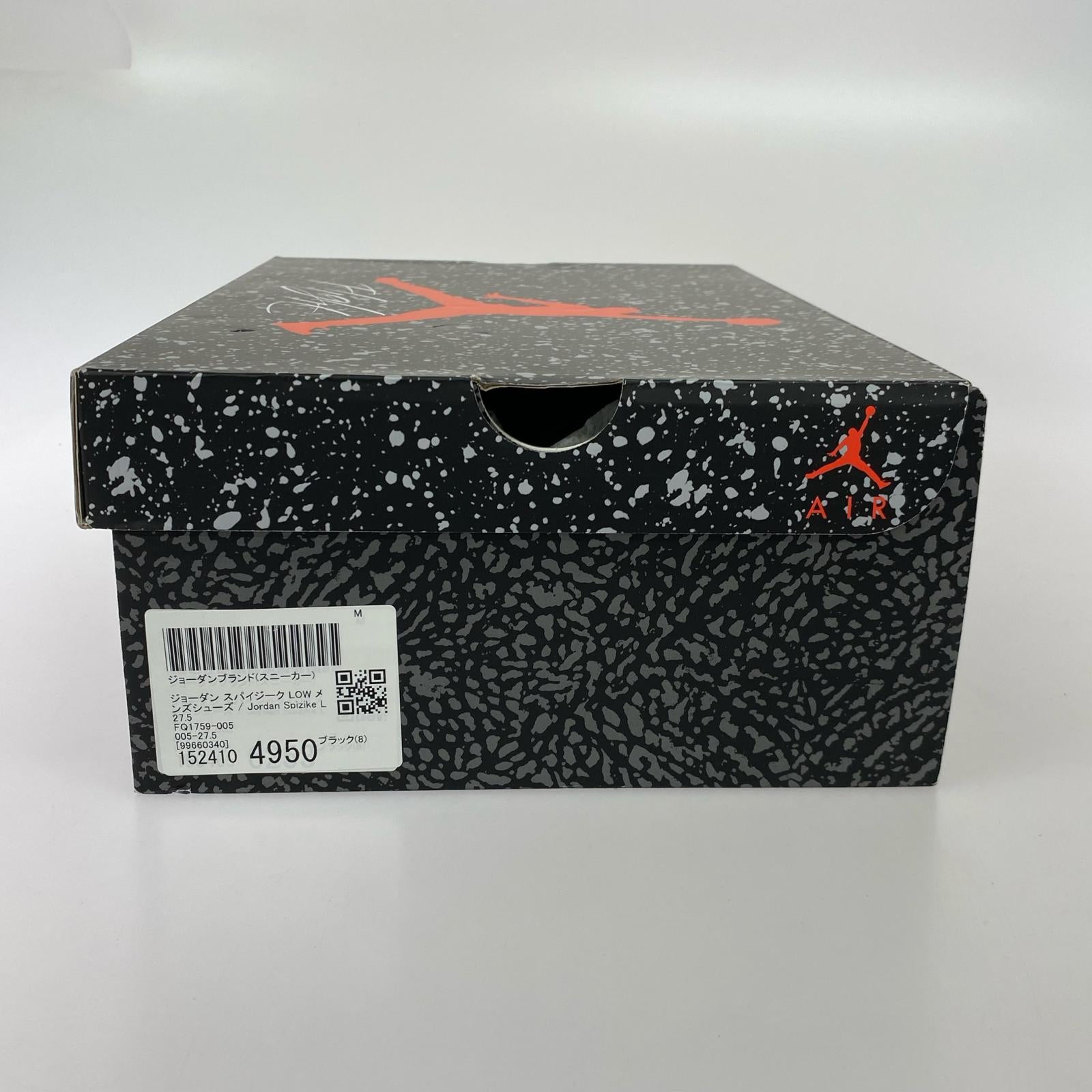 スニーカー JORDAN SPIZIKE LOW 27.5cm GAMMA BLUE 27.5cm (US9 1/2 UK9 EU45) ブラック