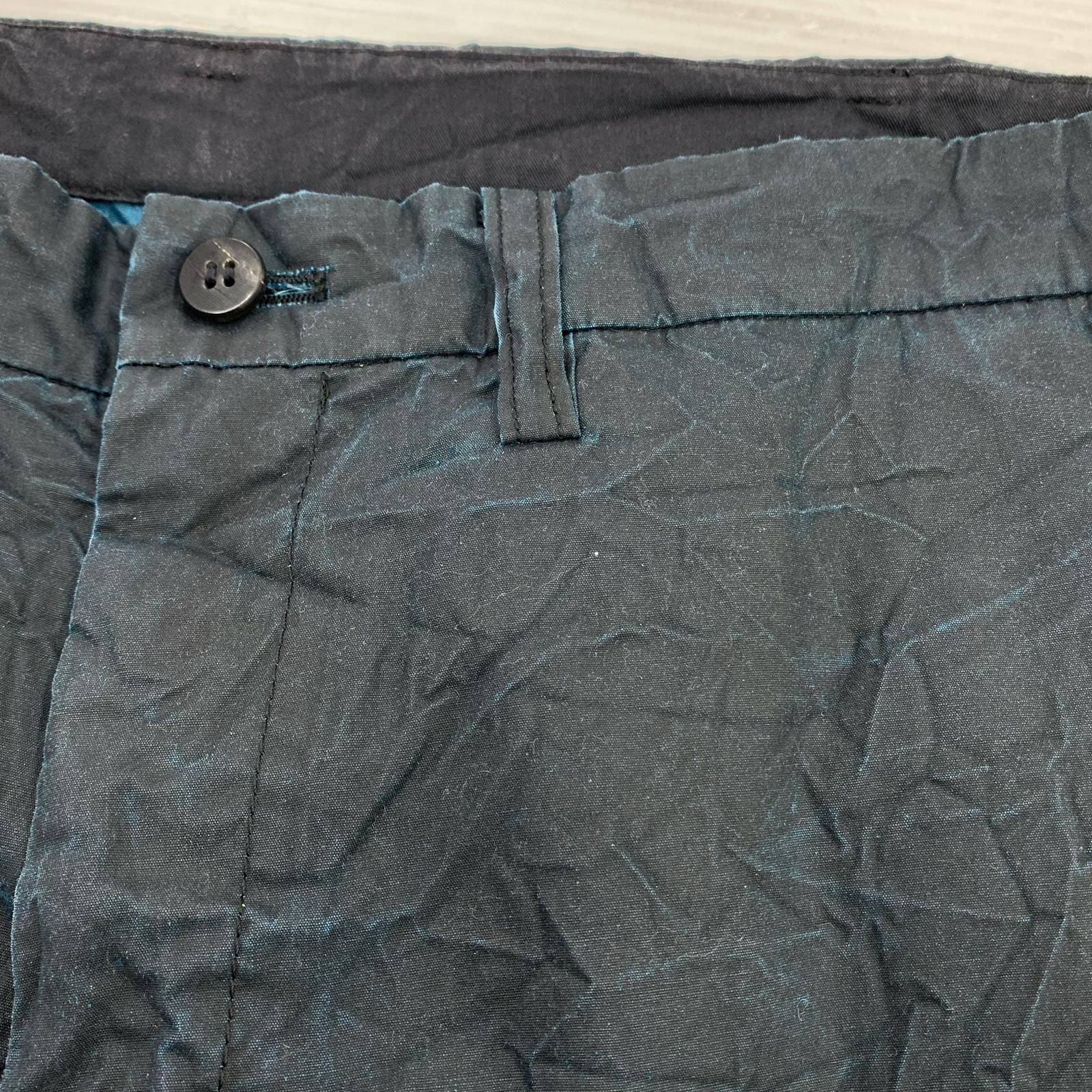 パンツ ISSEY MIYAKE シワ加工 ストレートパンツ 3 ネイビー 3 ネイビー