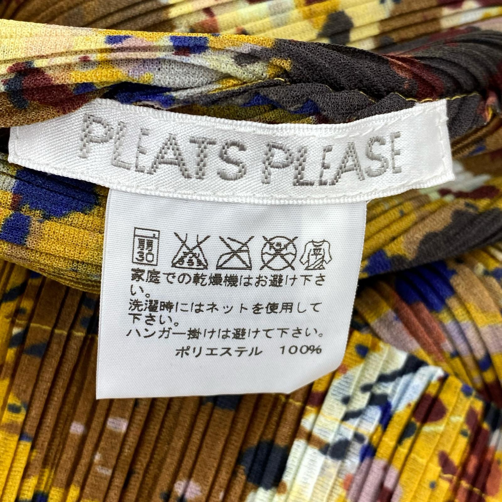 長袖Tシャツ PLEATS PLEASE スプラッシュプリント L/Sプリーツカットソー 03 マルチ 3 マルチカラー
